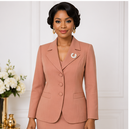 Elegant Skirt Suit Set for Women – Blazer Jacket & High Waist Pencil Skirt, Formal Office & Party Outfit